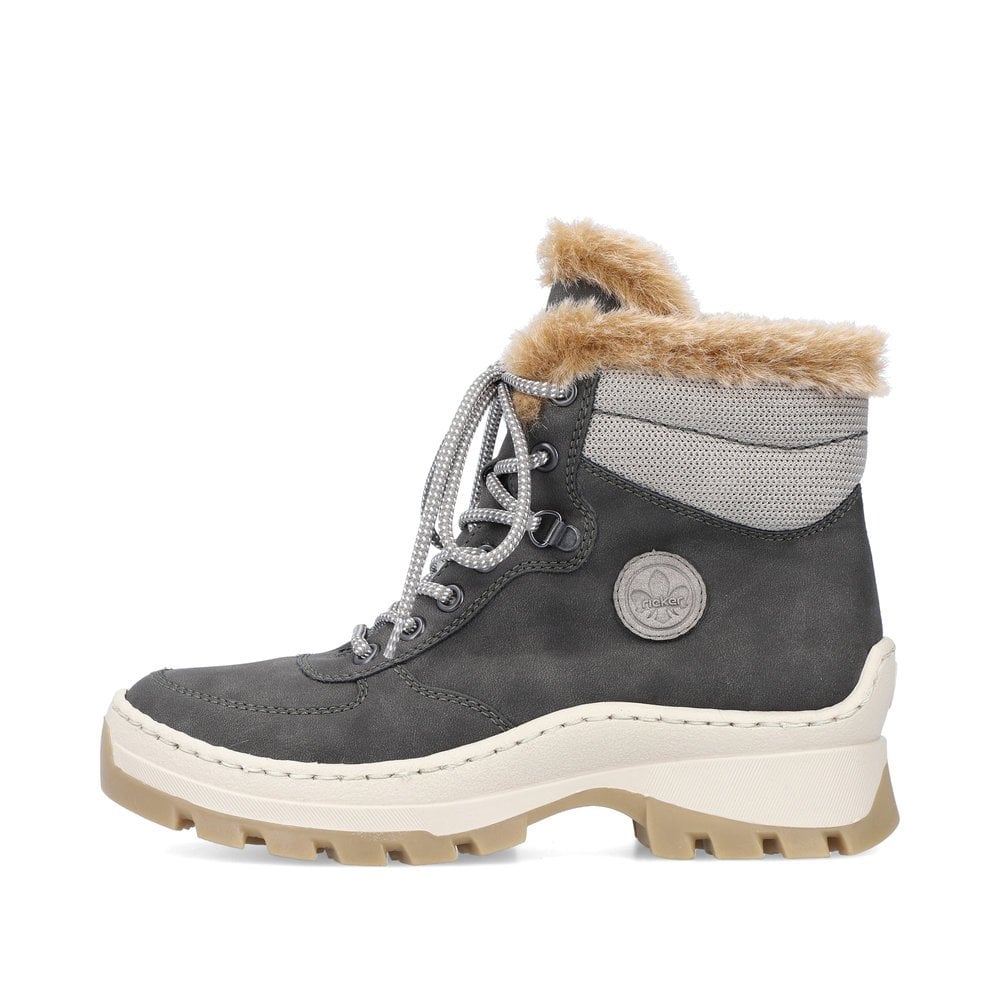 Bottes D'hiver Rieker X9335-45 Grise Femme | XBZ-3829129