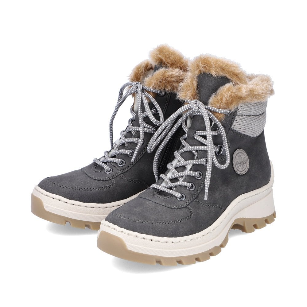 Bottes D'hiver Rieker X9335-45 Grise Femme | XBZ-3829129