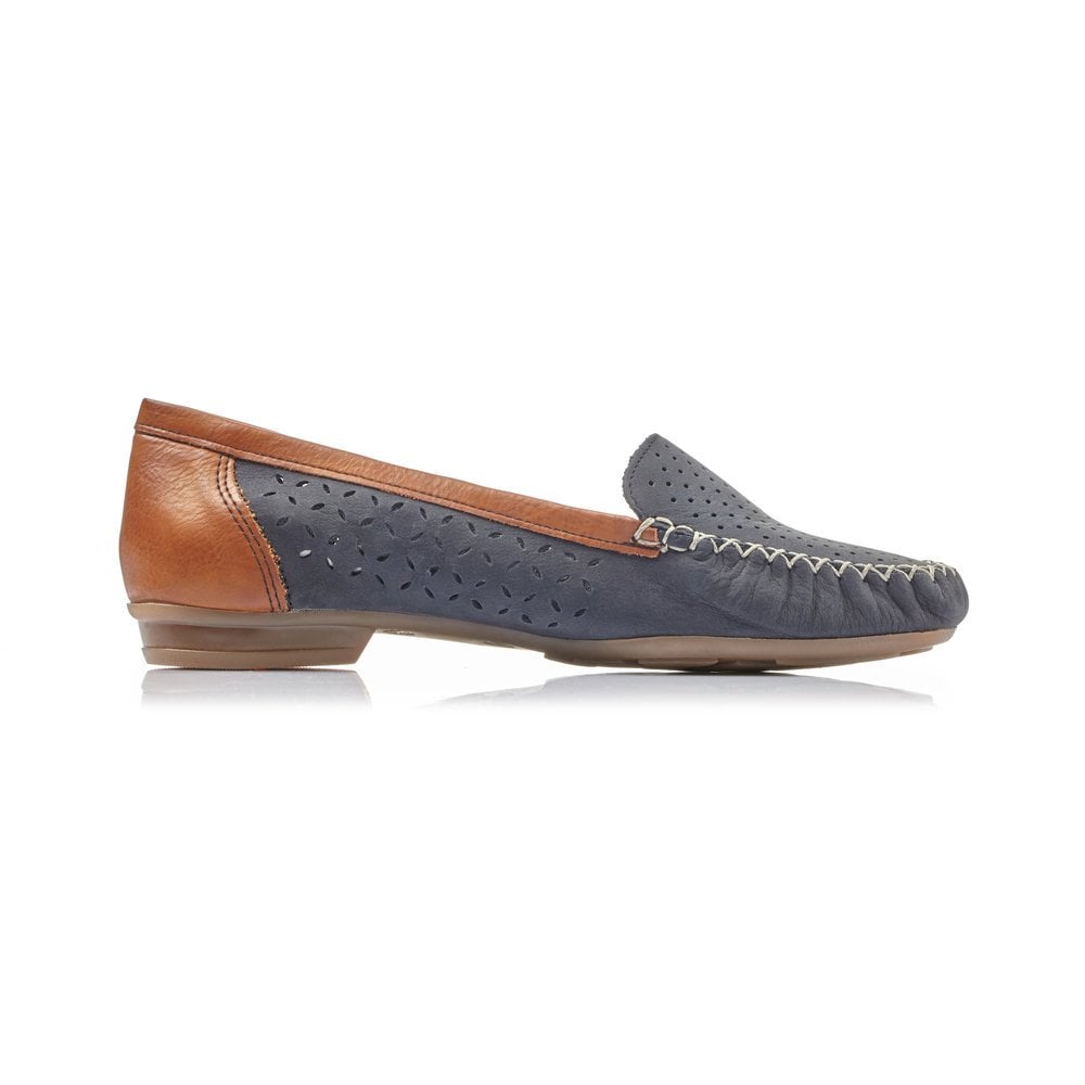 Slip On Rieker 40086-14 Bleu Femme | UPK-4563938