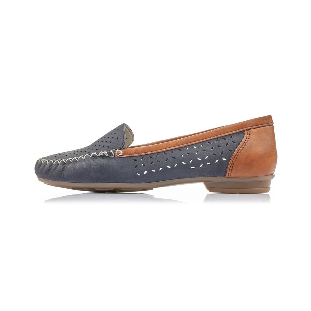 Slip On Rieker 40086-14 Bleu Femme | UPK-4563938