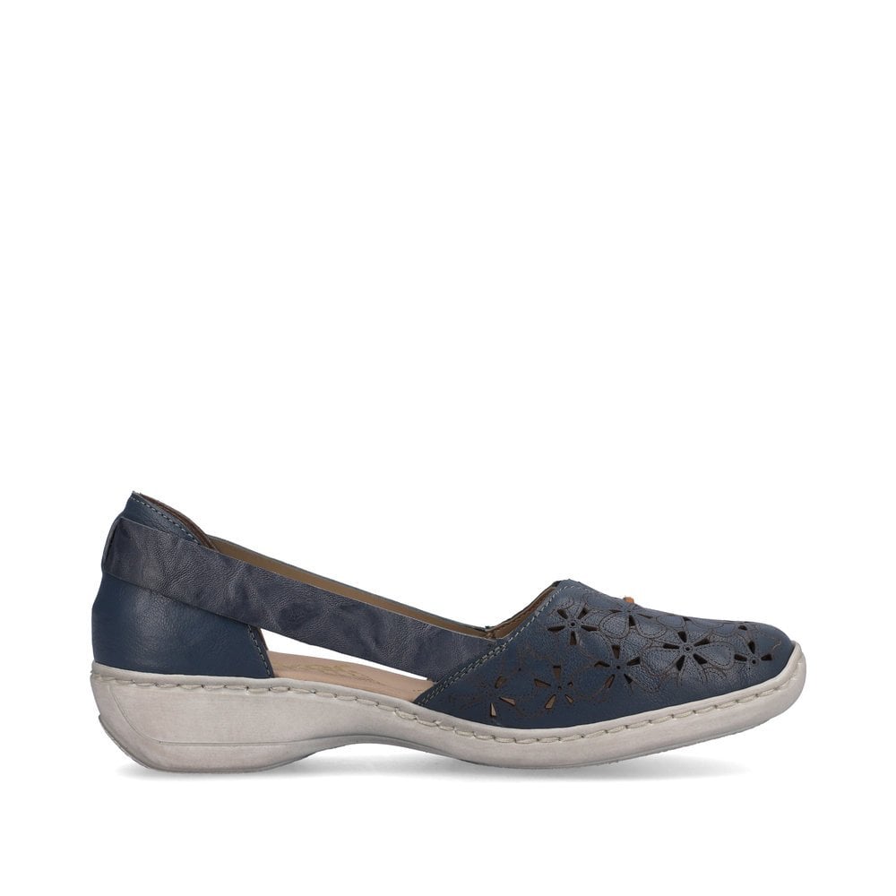 Slip On Rieker 41356-12 Bleu Femme | KVH-4343107