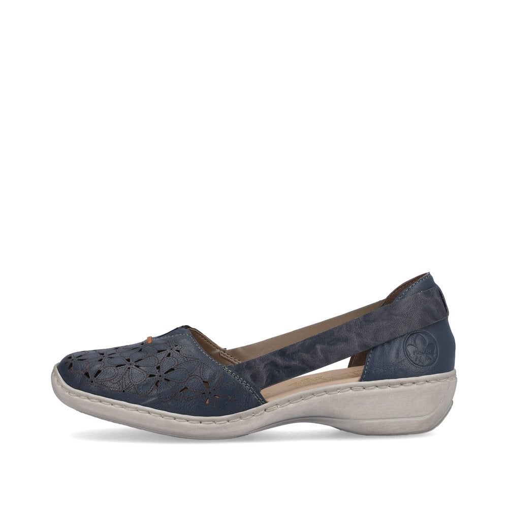 Slip On Rieker 41356-12 Bleu Femme | KVH-4343107