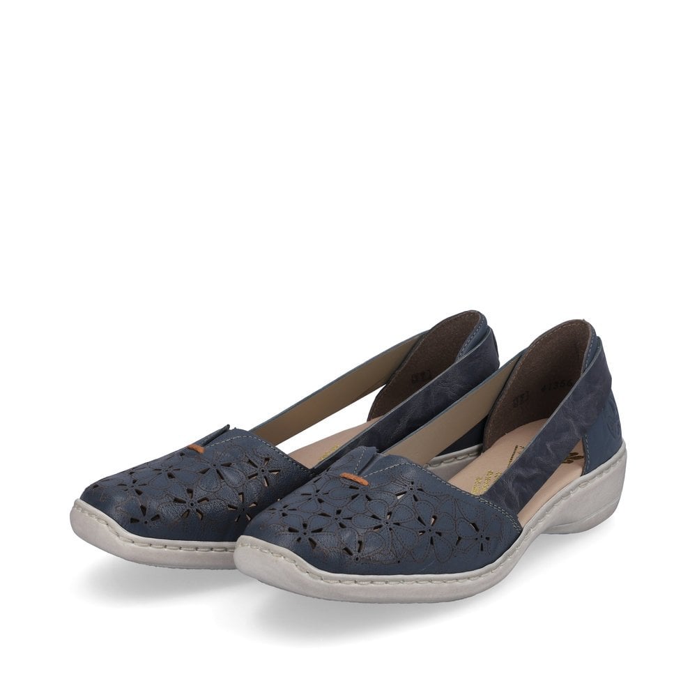 Slip On Rieker 41356-12 Bleu Femme | KVH-4343107