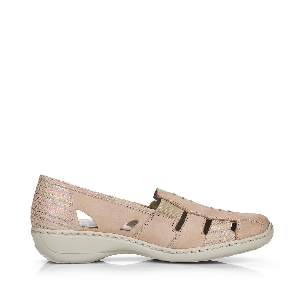 Slip On Rieker 41385-60 Beige Femme | VSK-7104775