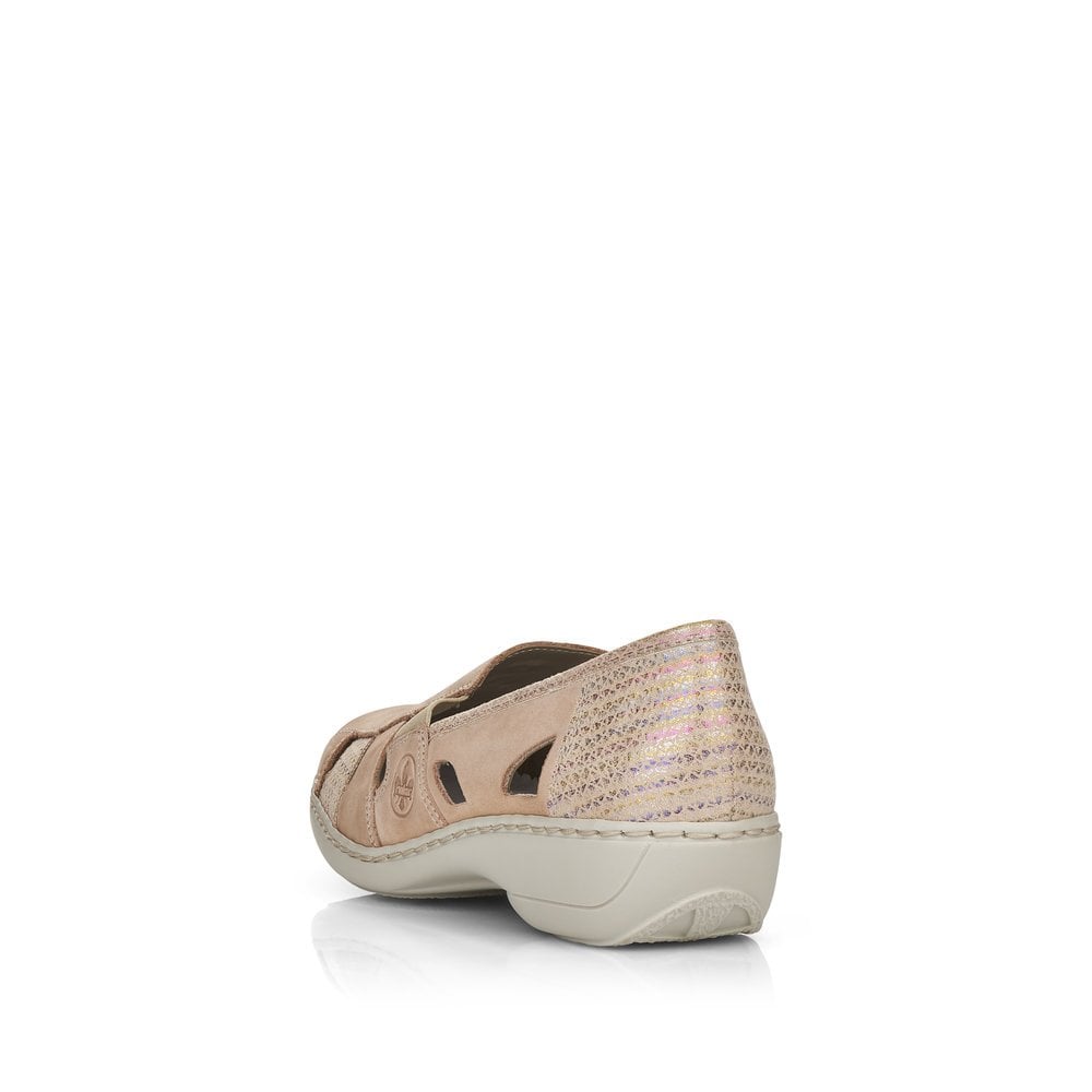 Slip On Rieker 41385-60 Beige Femme | VSK-7104775