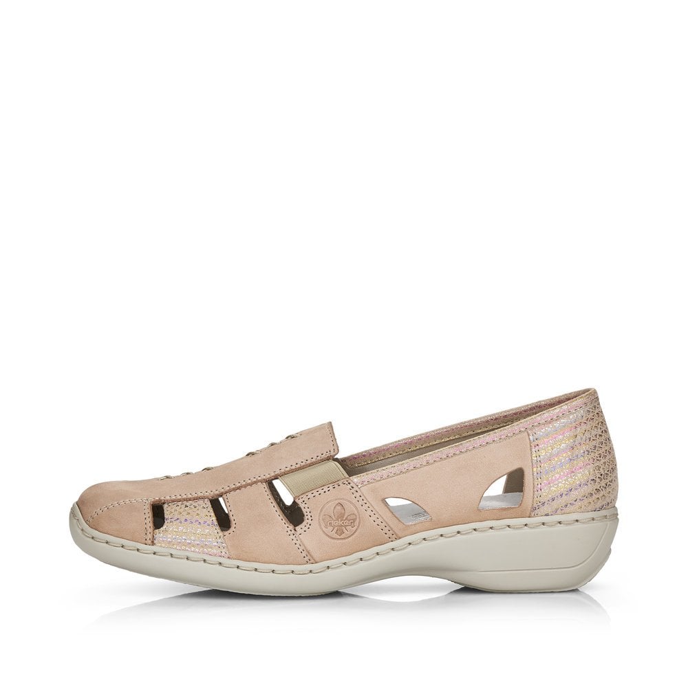 Slip On Rieker 41385-60 Beige Femme | VSK-7104775