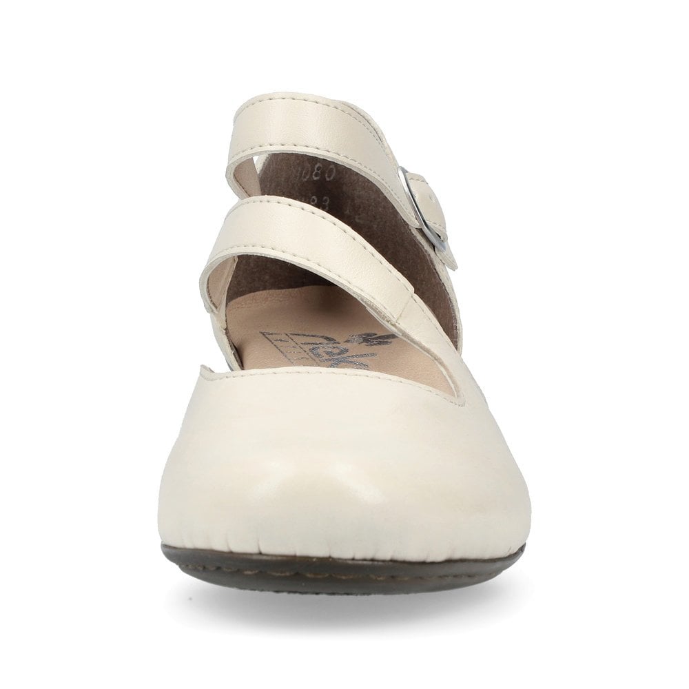 Ballerines Rieker 41780-80 Blanche Femme | XEY-1946116