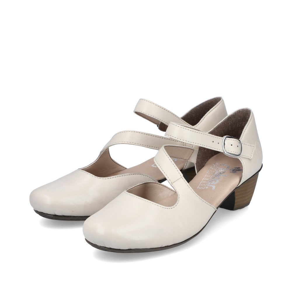 Ballerines Rieker 41780-80 Blanche Femme | XEY-1946116