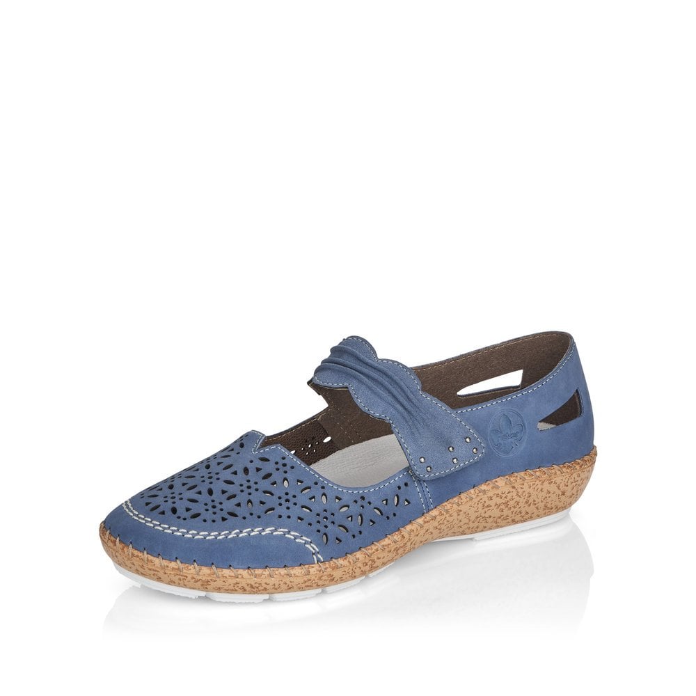 Ballerines Rieker 44896-15 Bleu Femme | TMH-9420490