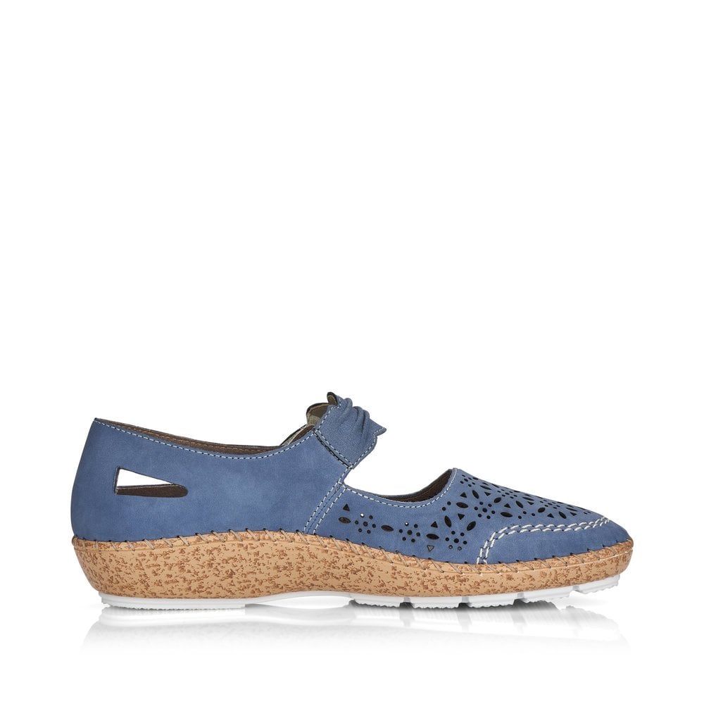 Ballerines Rieker 44896-15 Bleu Femme | TMH-9420490