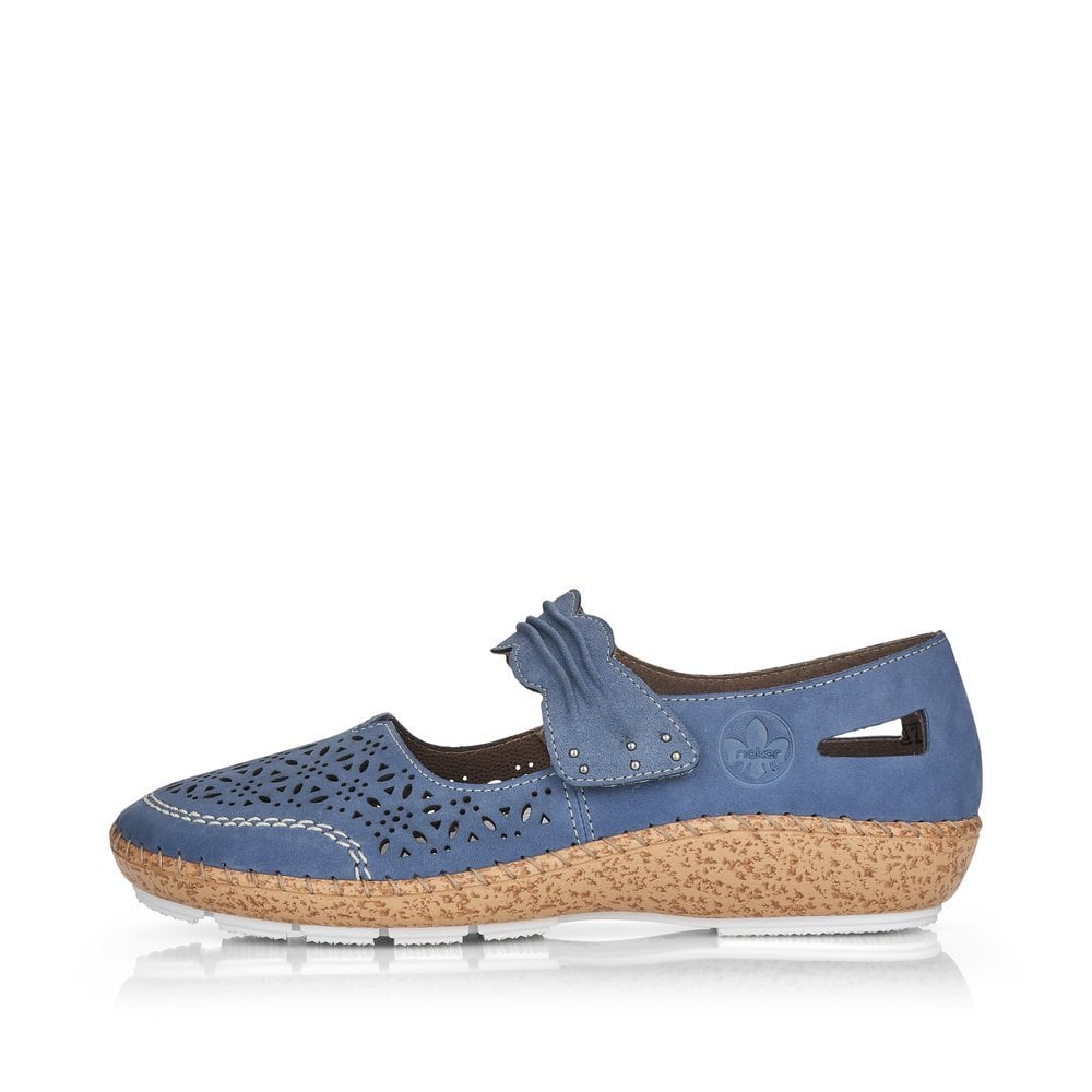 Ballerines Rieker 44896-15 Bleu Femme | TMH-9420490