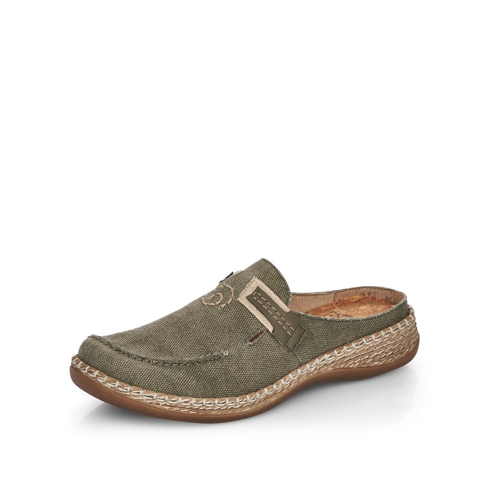 Slip On Rieker 46493-54 Vert Femme | HBV-1295924