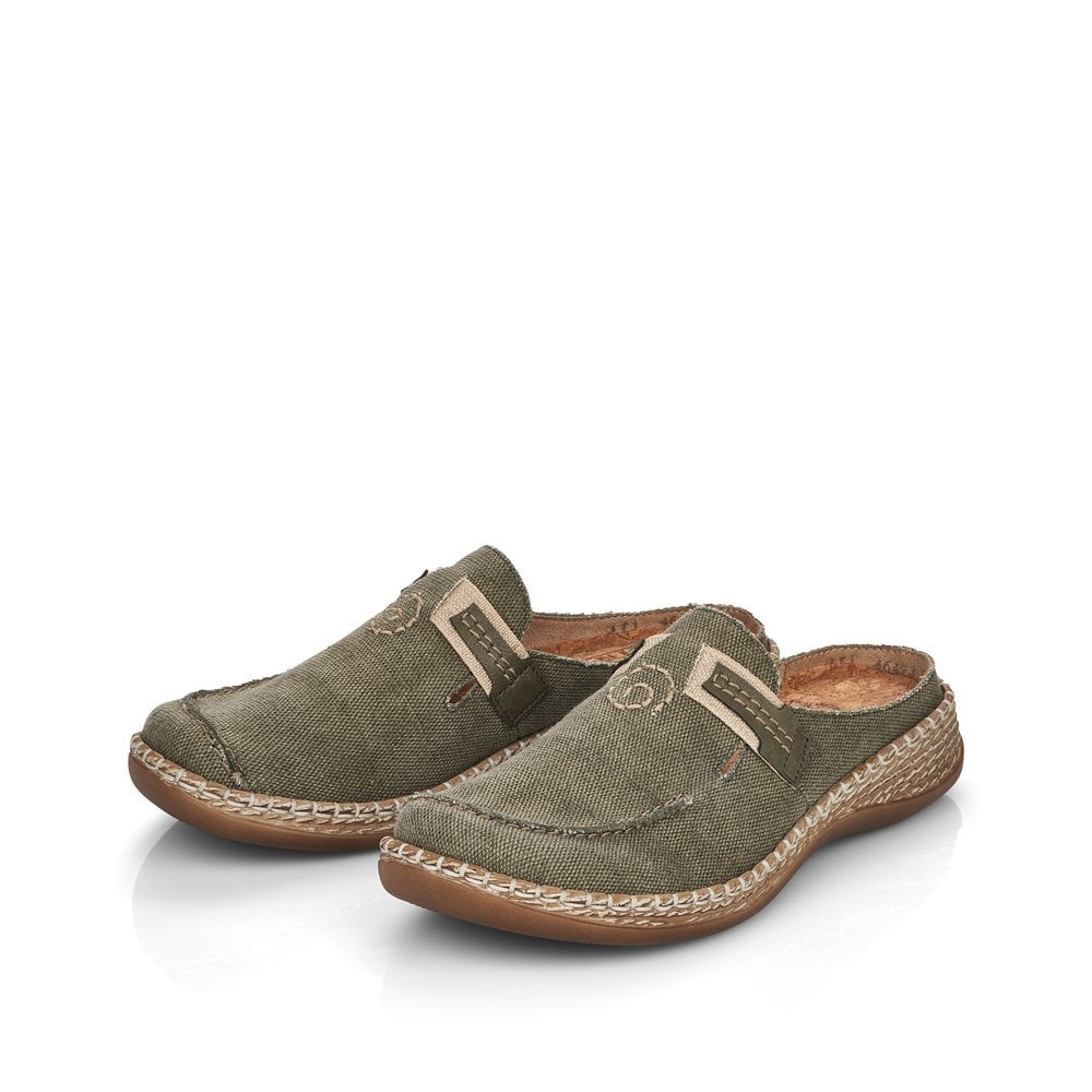 Slip On Rieker 46493-54 Vert Femme | HBV-1295924