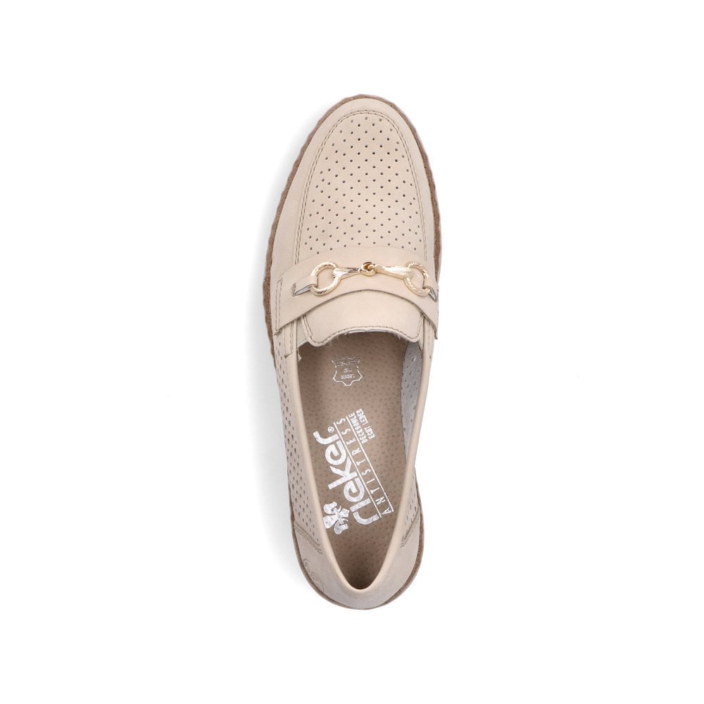 Slip On Rieker 51865-60 Beige Femme | UMG-2064547