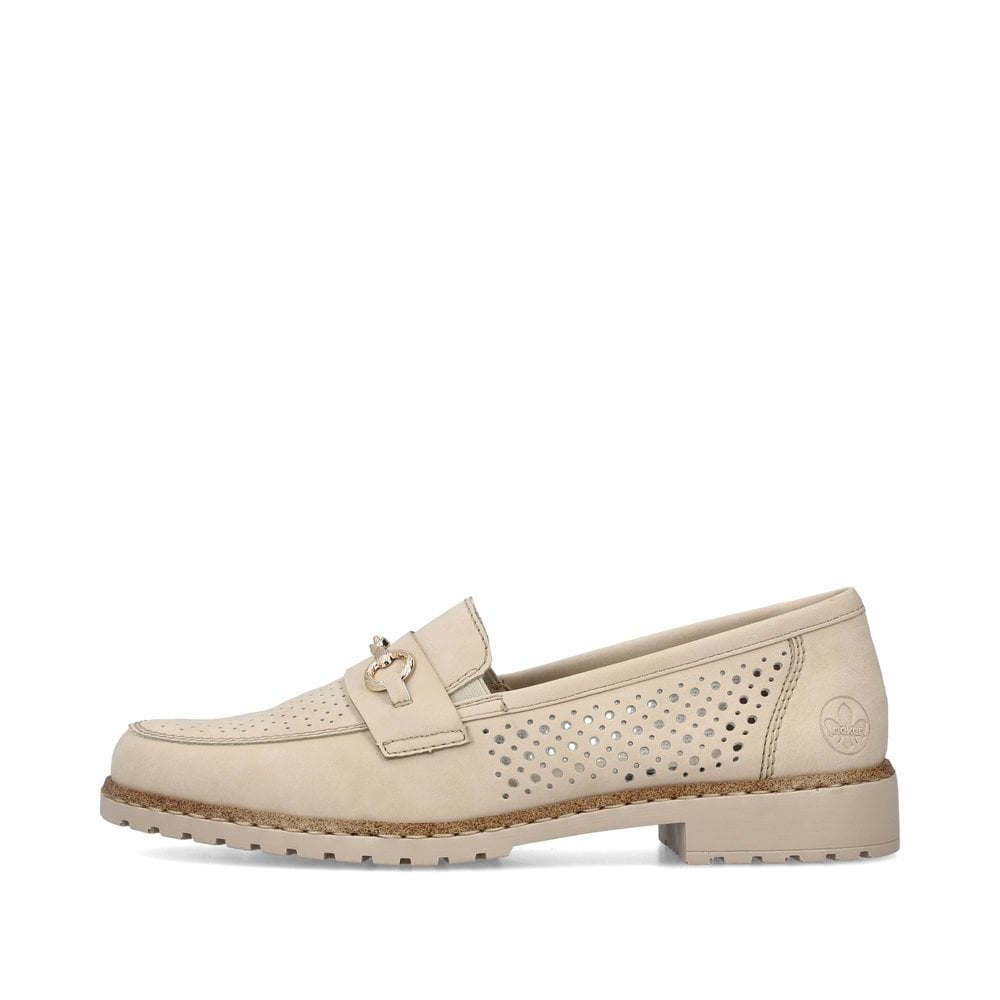 Slip On Rieker 51865-60 Beige Femme | UMG-2064547