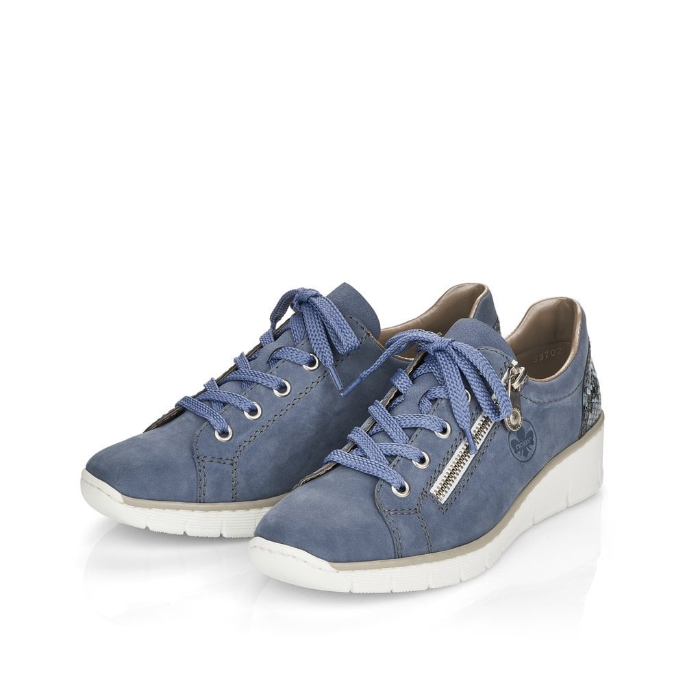 Basket Rieker 53702-15 Bleu Femme | XRN-0612412