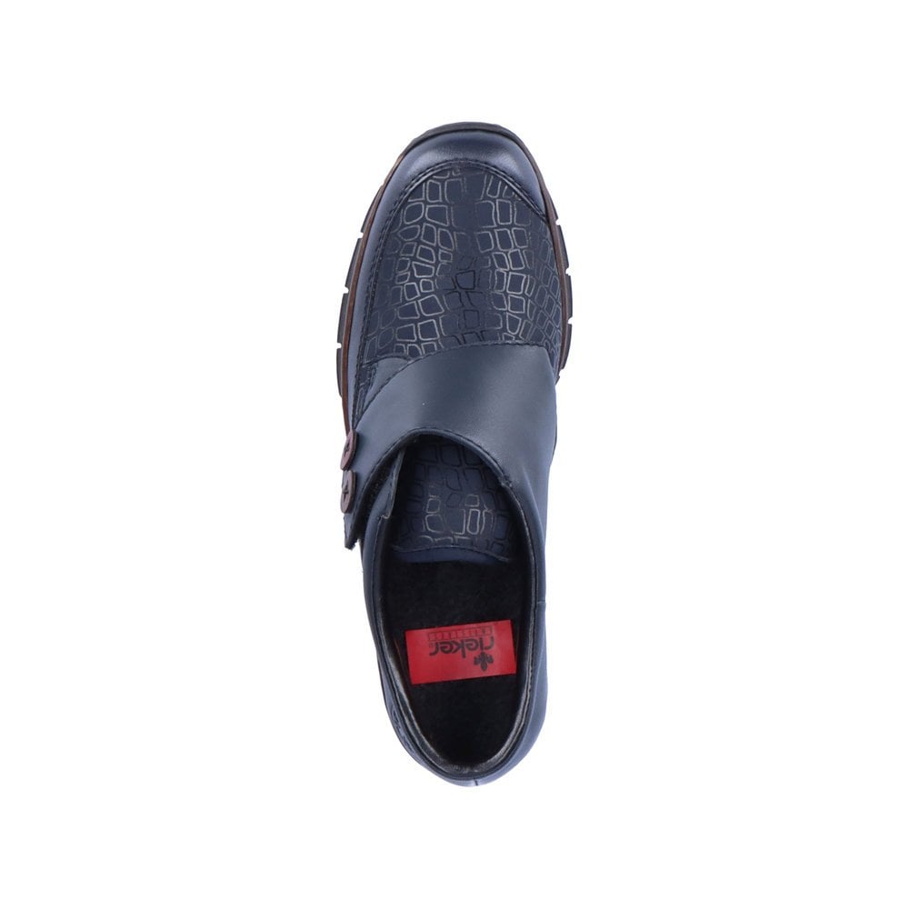 Slip On Rieker 53760-14 Bleu Femme | ESV-3237080