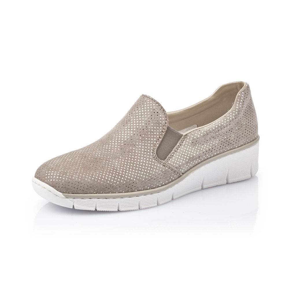 Slip On Rieker 53766-41 Grise Femme | QQI-0565826