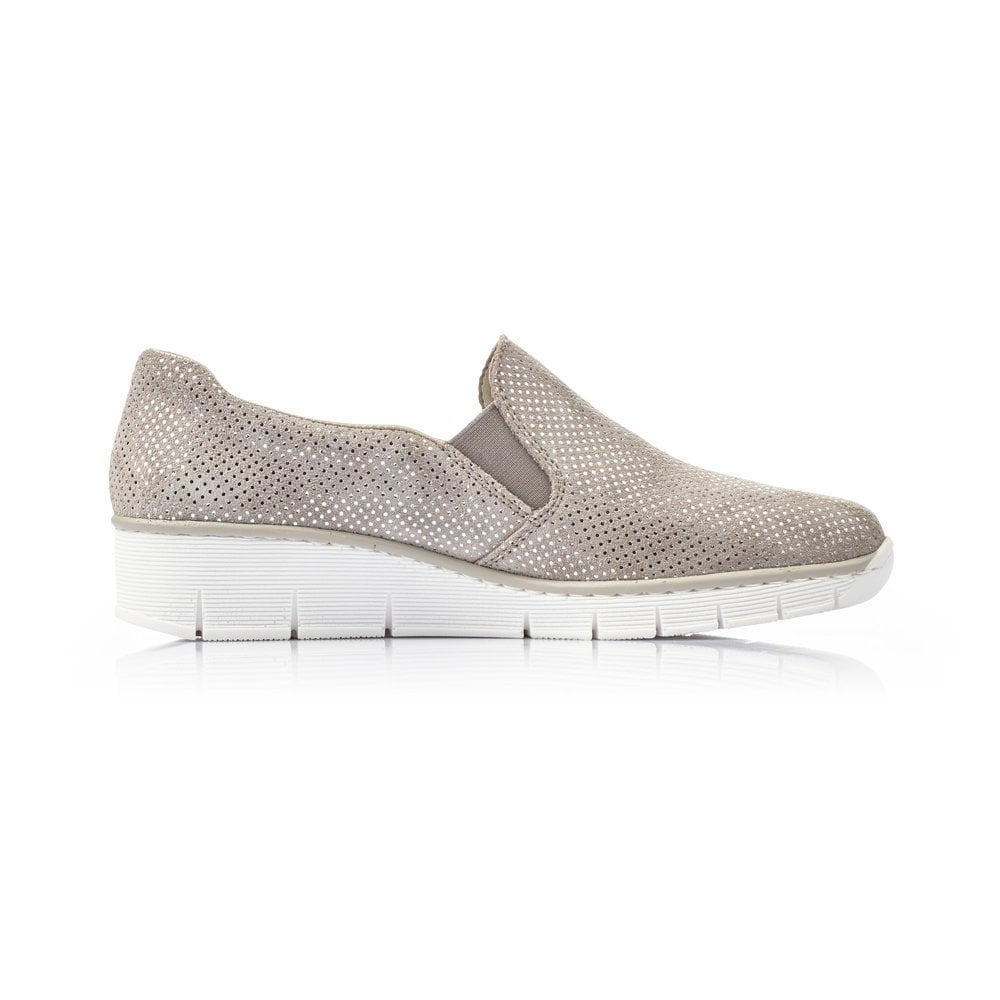 Slip On Rieker 53766-41 Grise Femme | QQI-0565826