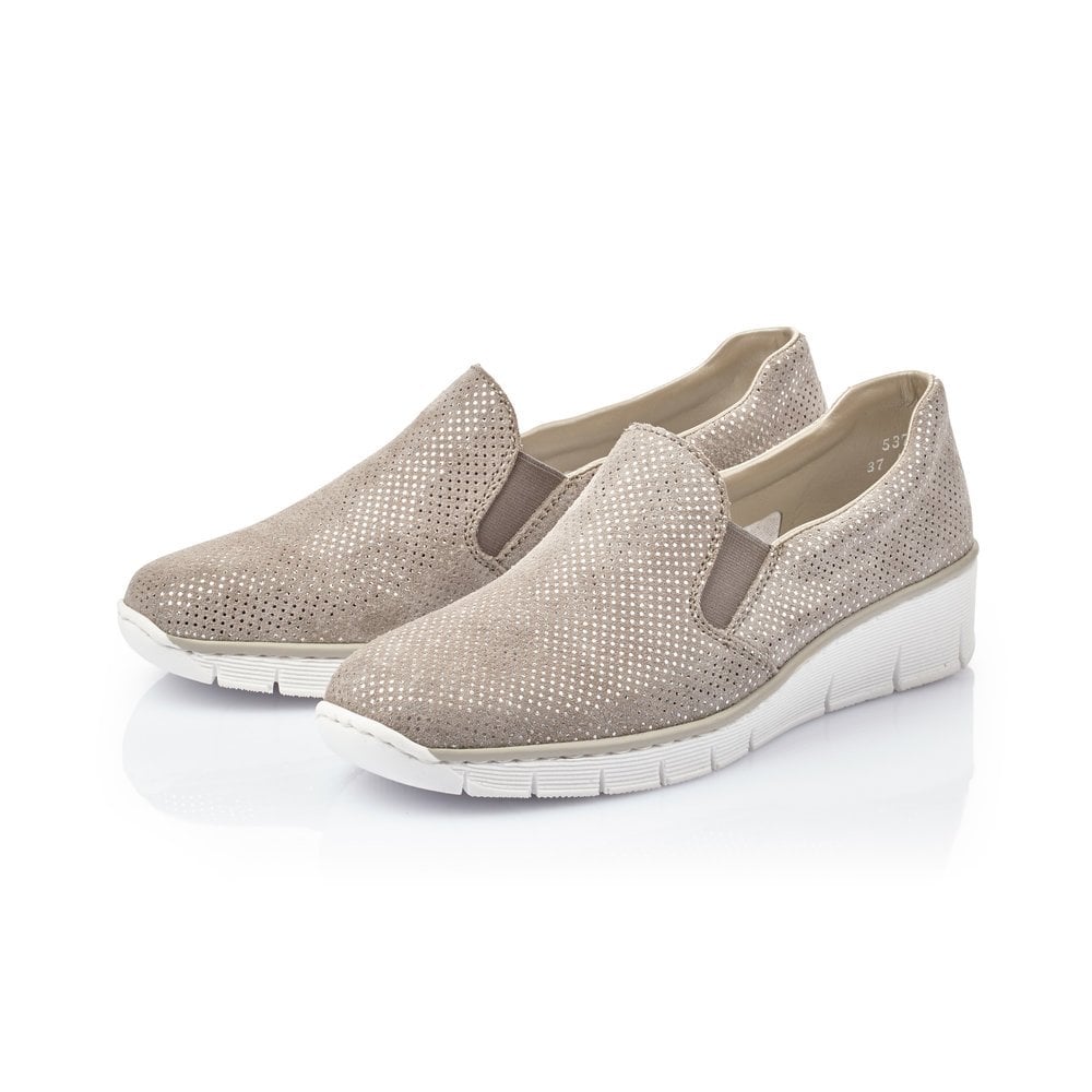 Slip On Rieker 53766-41 Grise Femme | QQI-0565826