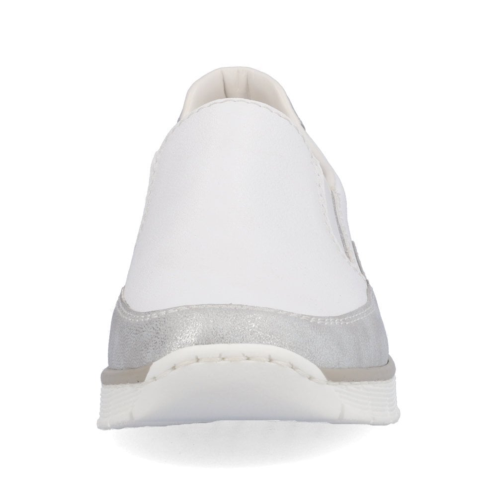 Slip On Rieker 53796-80 Blanche Femme | HXJ-2682200