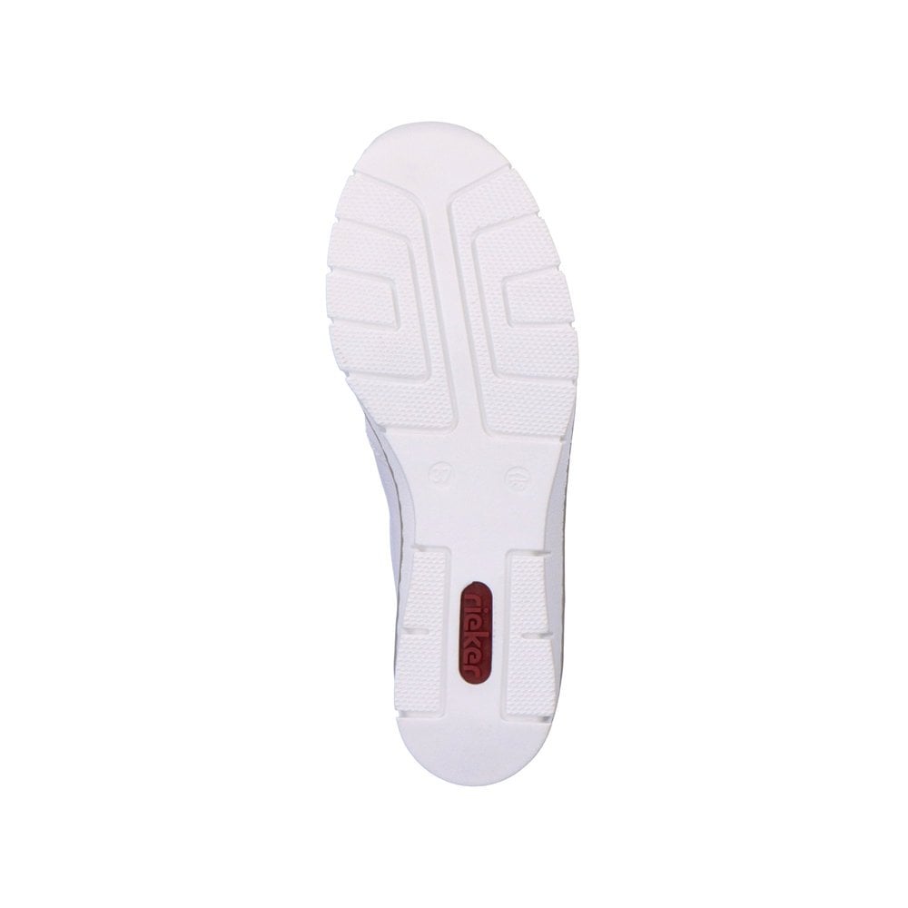 Slip On Rieker 53796-80 Blanche Femme | HXJ-2682200