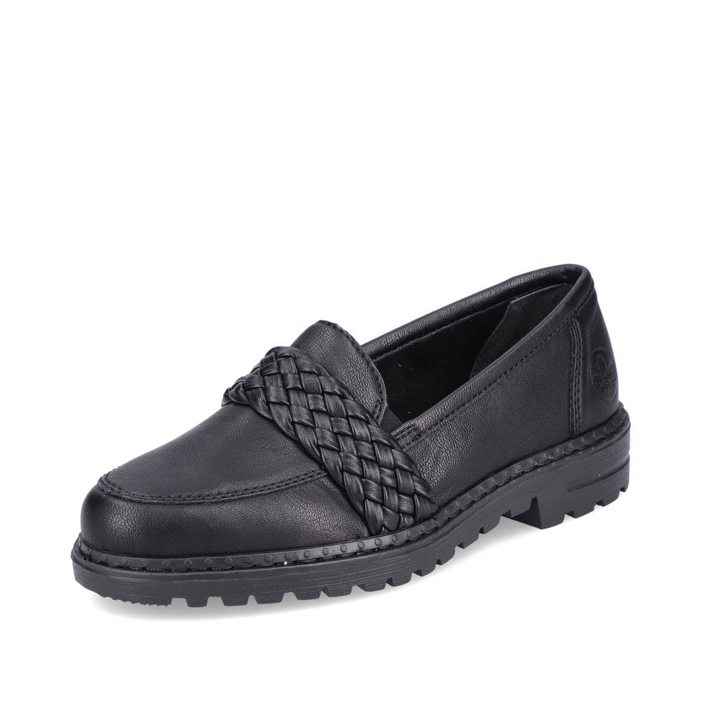 Slip On Rieker 54850-00 Noir Femme | ZFE-4714850