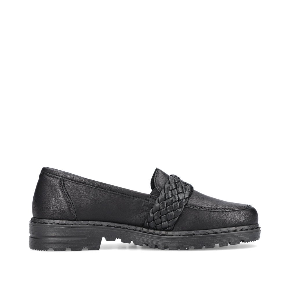 Slip On Rieker 54850-00 Noir Femme | ZFE-4714850