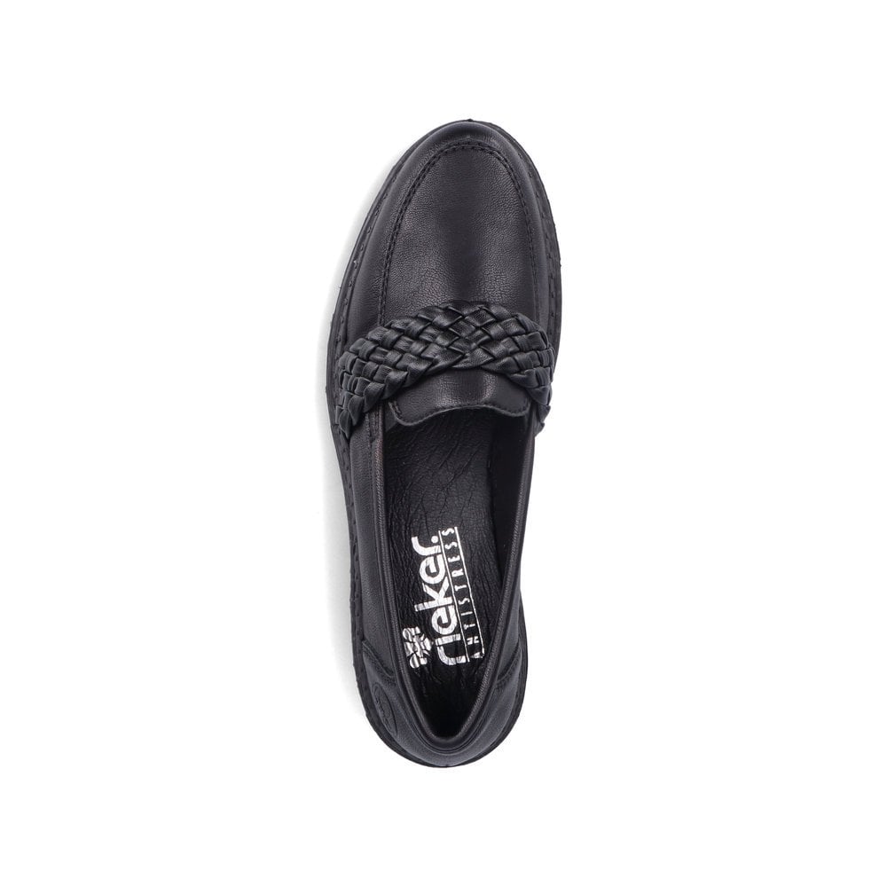 Slip On Rieker 54850-00 Noir Femme | ZFE-4714850