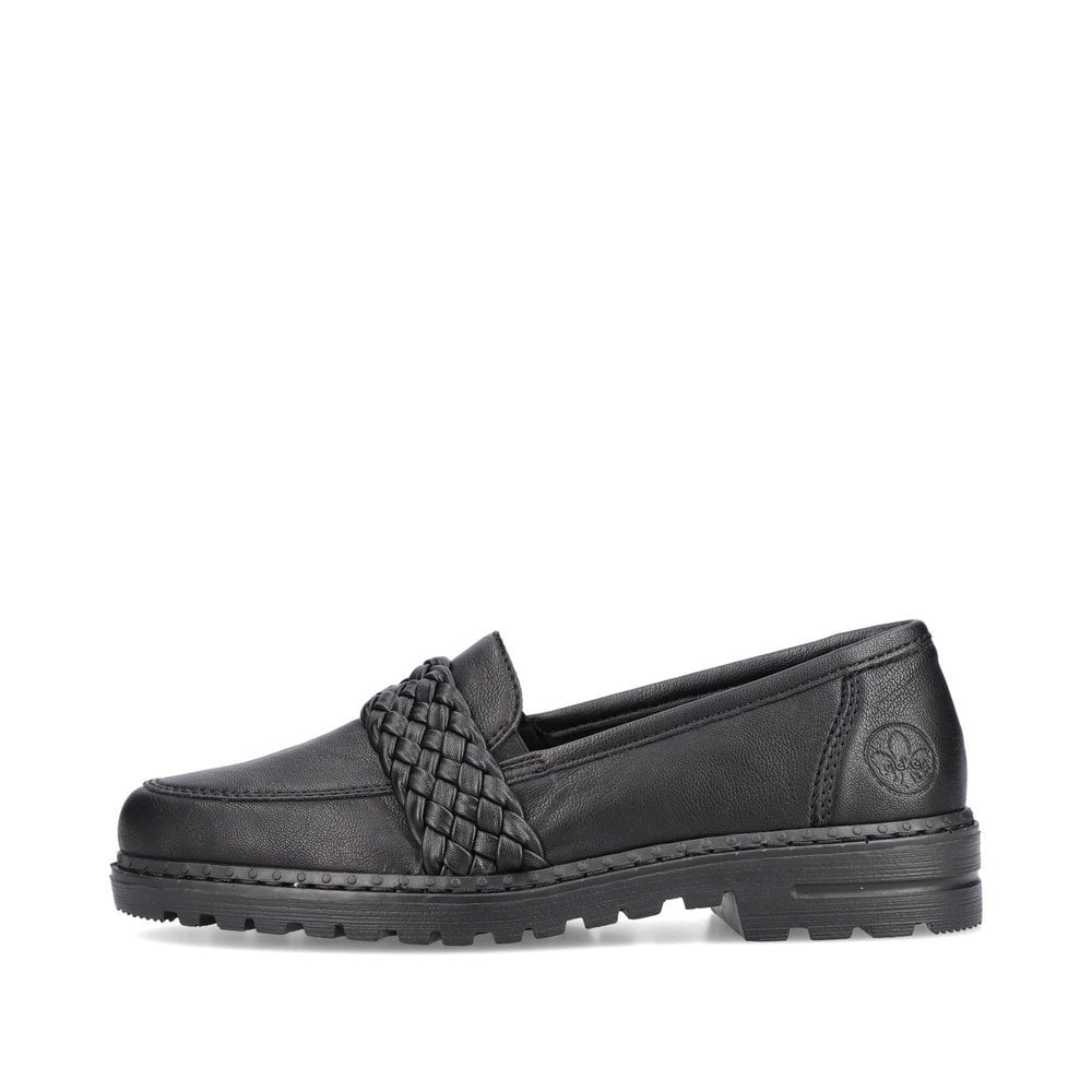 Slip On Rieker 54850-00 Noir Femme | ZFE-4714850