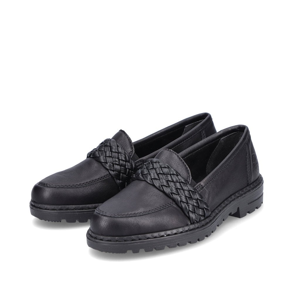 Slip On Rieker 54850-00 Noir Femme | ZFE-4714850