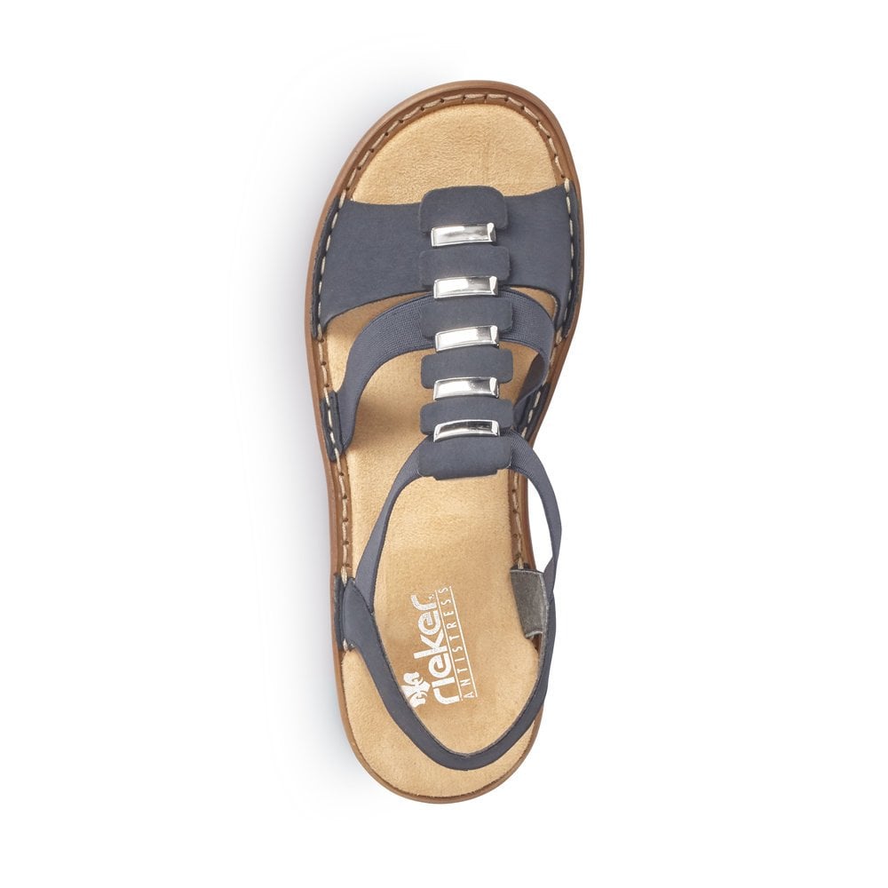 Sandales de Marche Rieker 62850-14 Bleu Femme | DRB-4988957