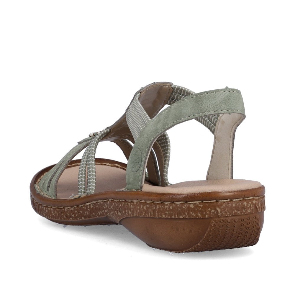 Sandales de Marche Rieker 62855-52 Vert Femme | WZO-1970590