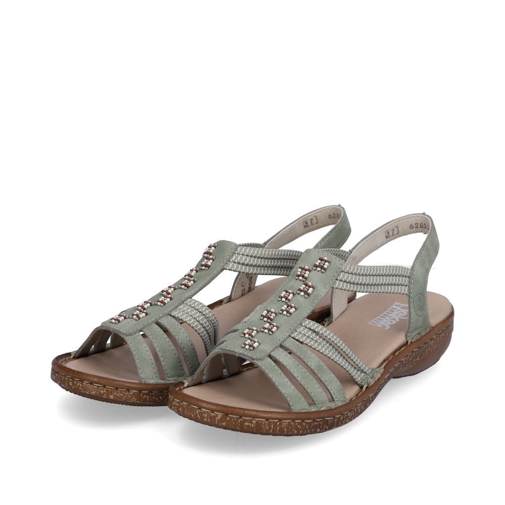 Sandales de Marche Rieker 62855-52 Vert Femme | WZO-1970590