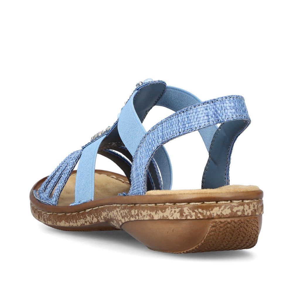 Sandales de Marche Rieker 62858-12 Bleu Clair Femme | LIL-1777610