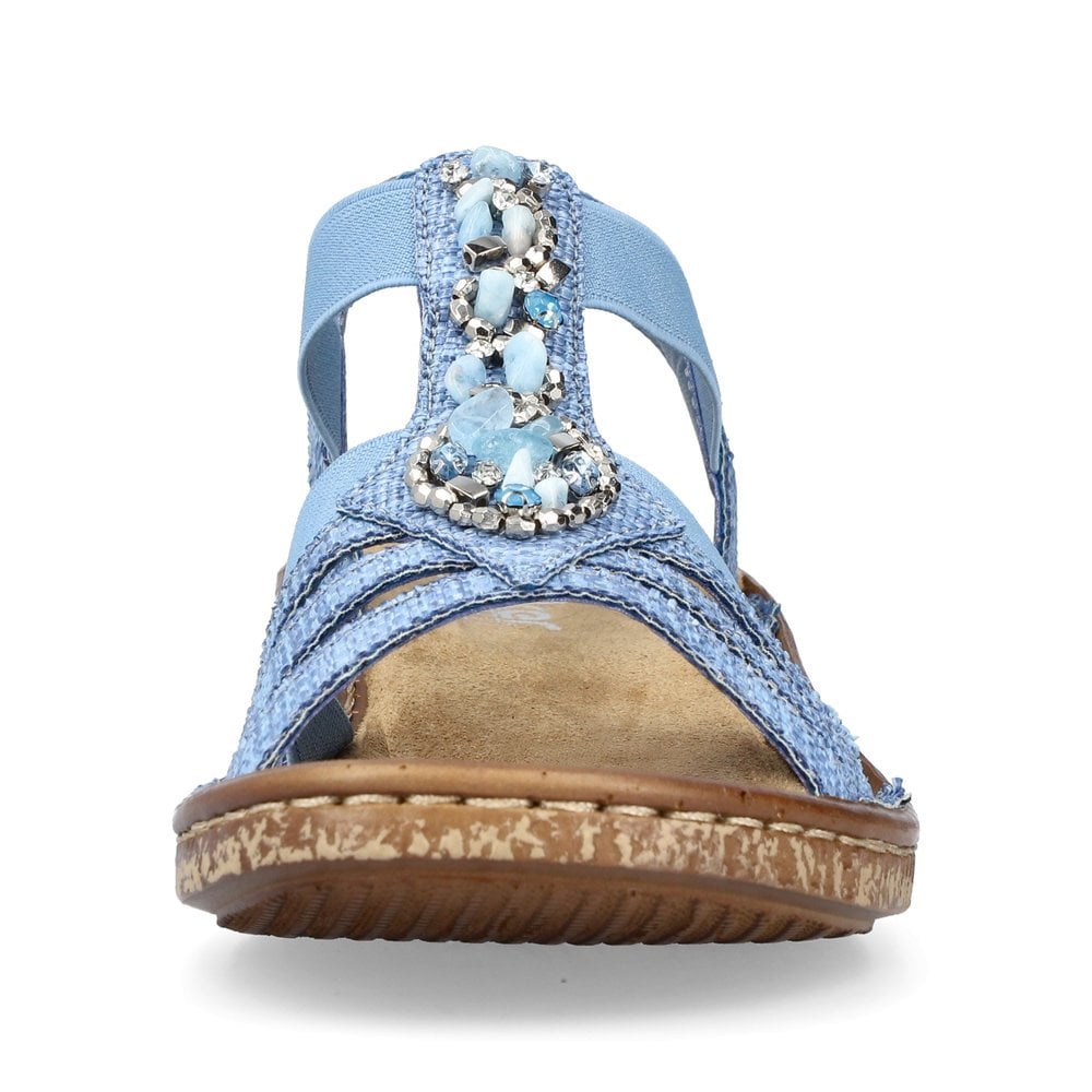 Sandales de Marche Rieker 62858-12 Bleu Clair Femme | LIL-1777610