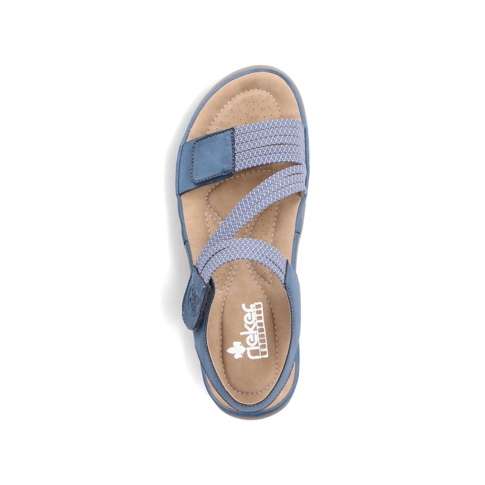 Sandales de Marche Rieker 64870-14 Bleu Femme | DOP-5656333