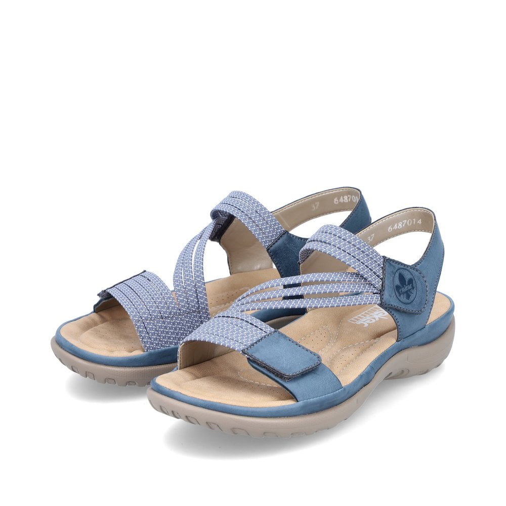 Sandales de Marche Rieker 64870-14 Bleu Femme | DOP-5656333