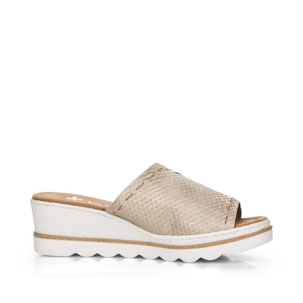 Pantoufles Rieker 67494-60 Beige Femme | YWG-6756634