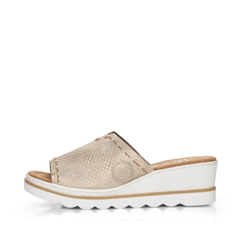 Pantoufles Rieker 67494-60 Beige Femme | YWG-6756634