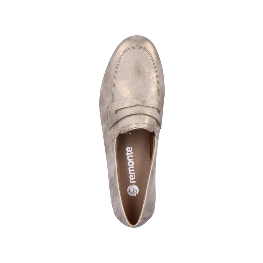 Slip On Rieker Remonte D0K02-60 Beige Femme | WON-7248498