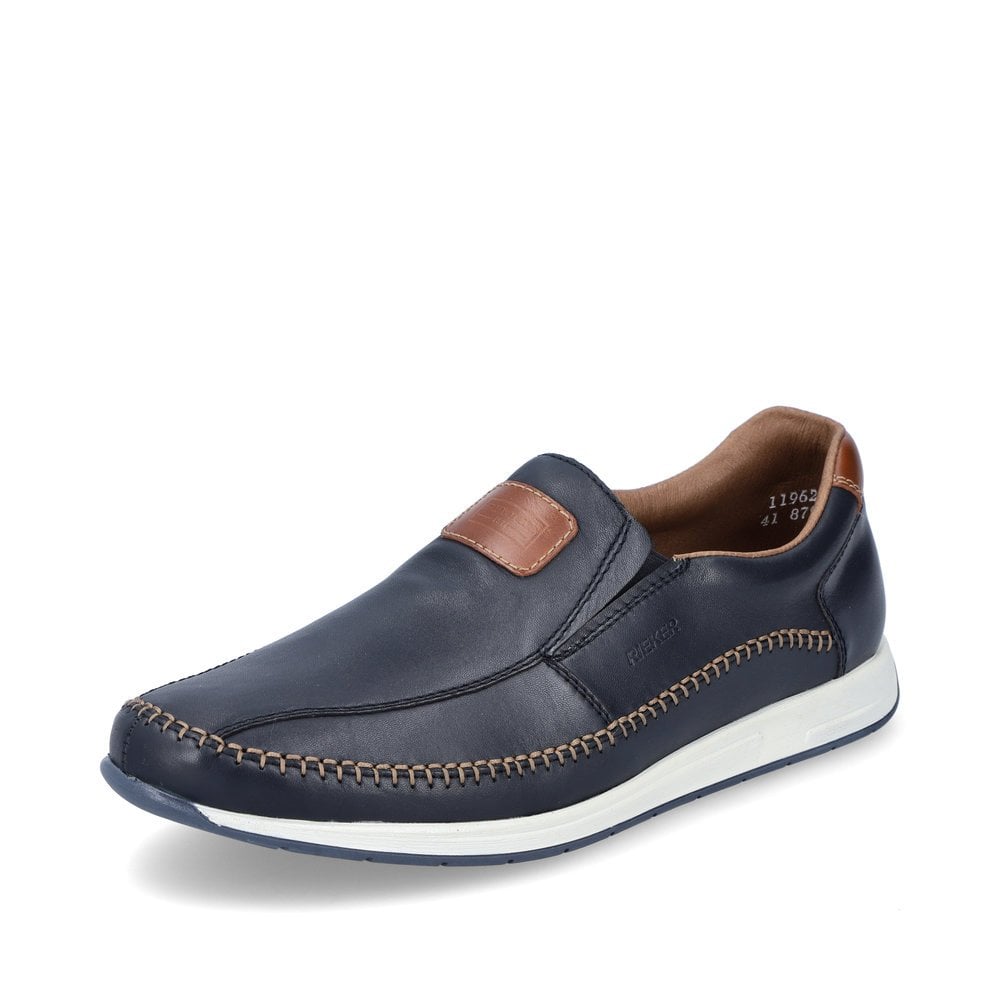 Slip On Rieker 11962-14 Bleu Homme | IKN-1142560