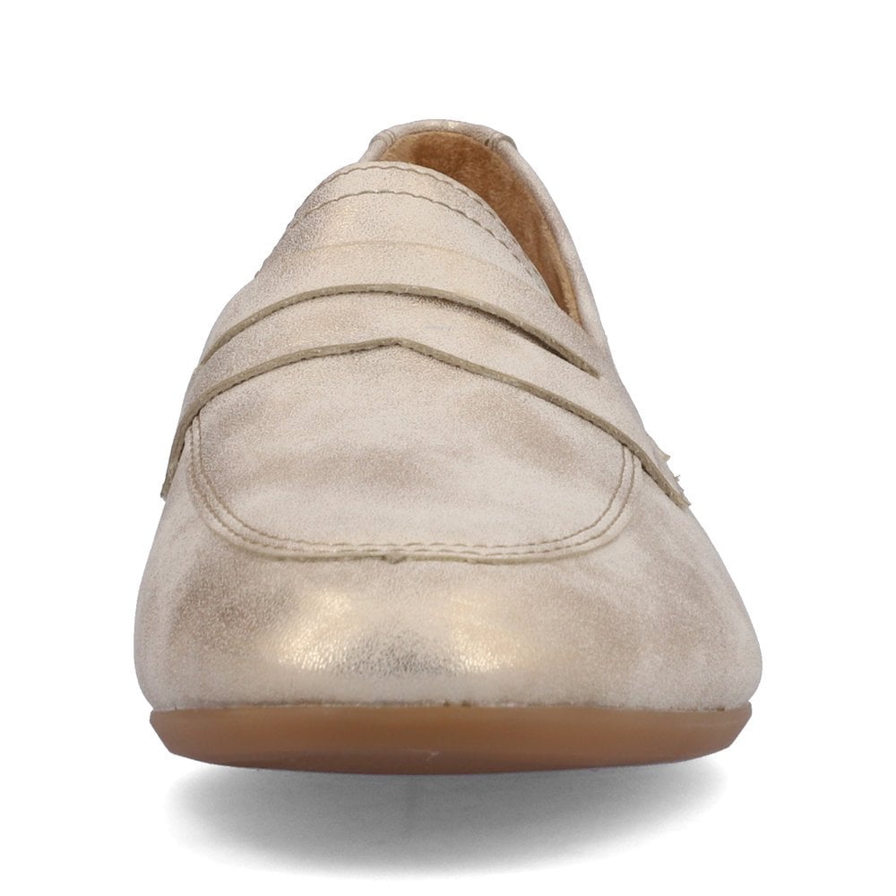 Slip On Rieker Remonte D0K02-60 Beige Femme | WON-7248498