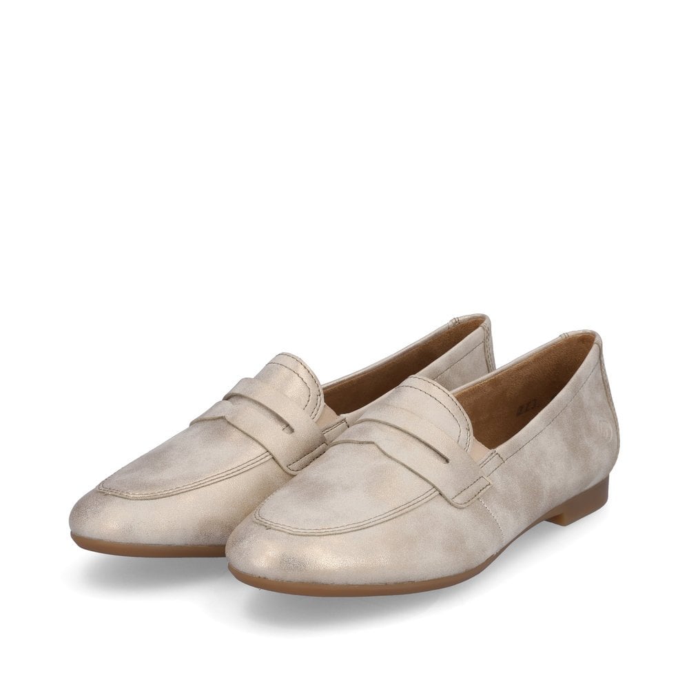 Slip On Rieker Remonte D0K02-60 Beige Femme | WON-7248498