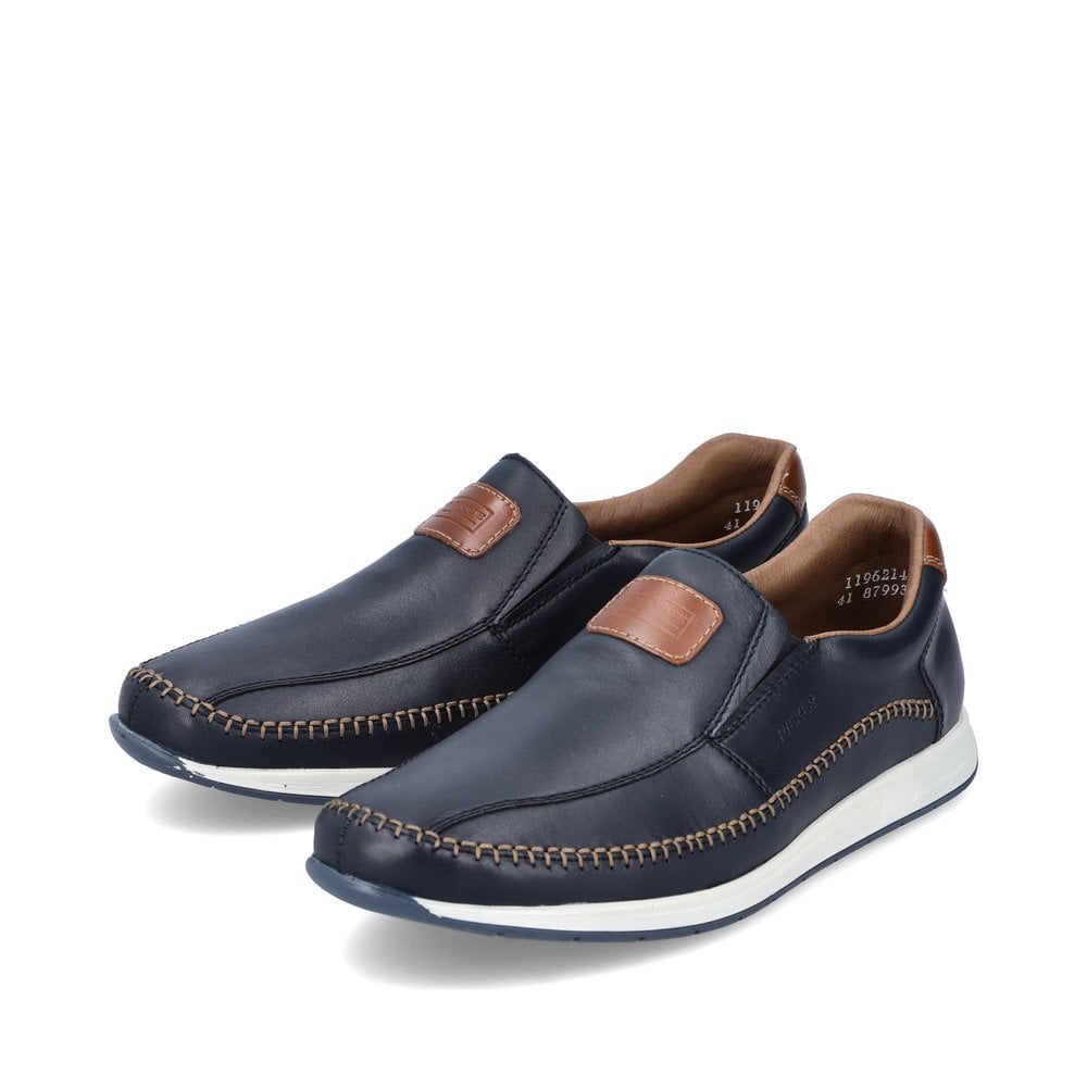 Slip On Rieker 11962-14 Bleu Homme | IKN-1142560