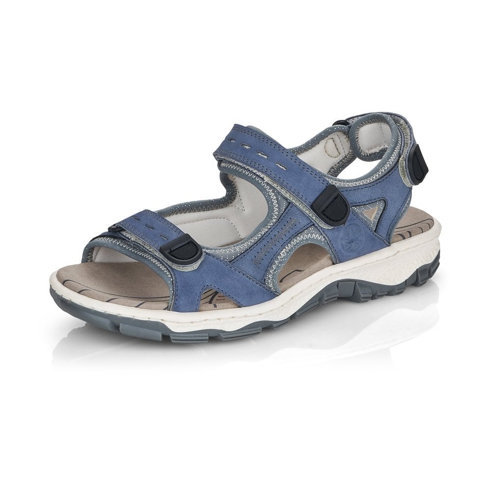 Sandales de Marche Rieker 68874-14 Bleu Femme | HHR-9966788