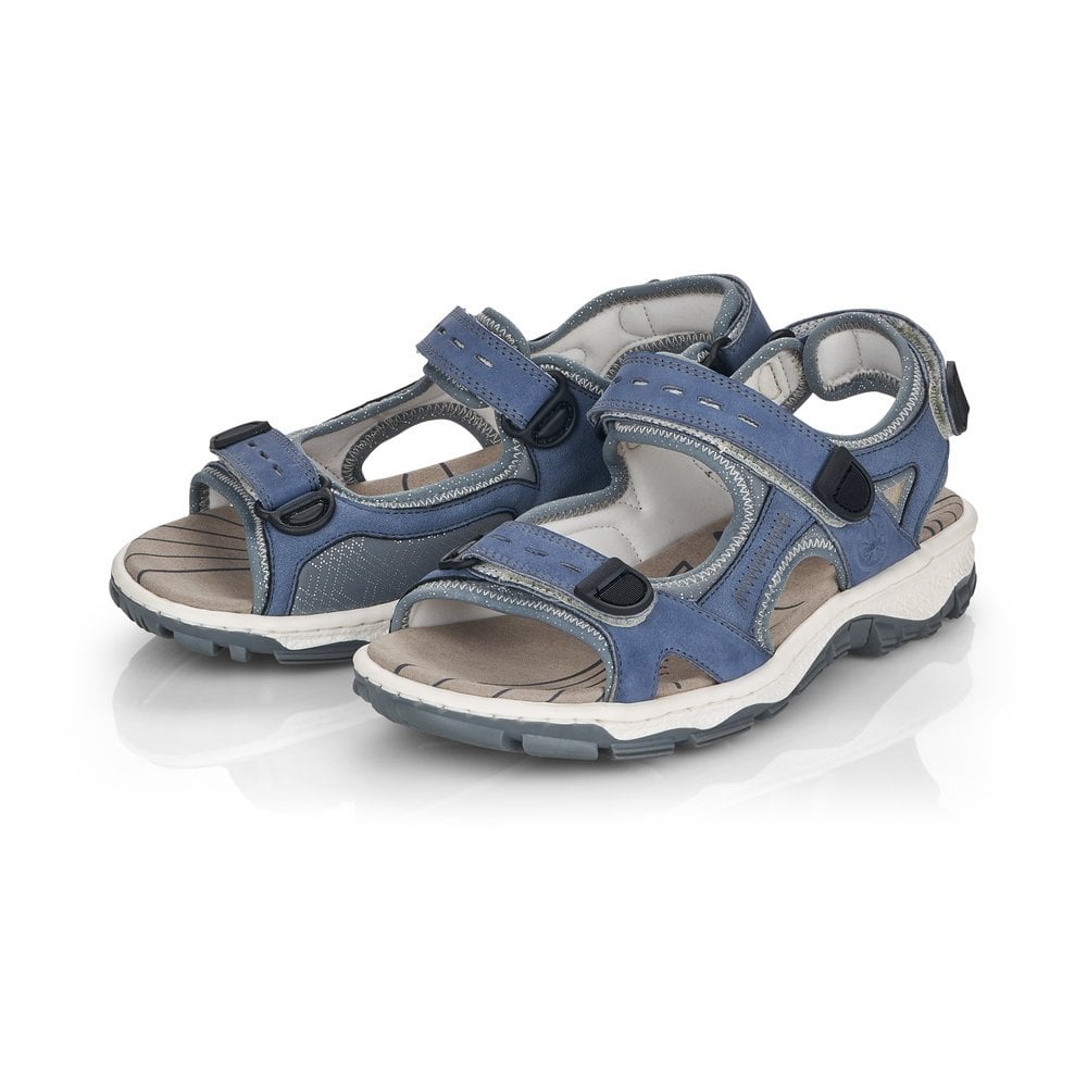 Sandales de Marche Rieker 68874-14 Bleu Femme | HHR-9966788