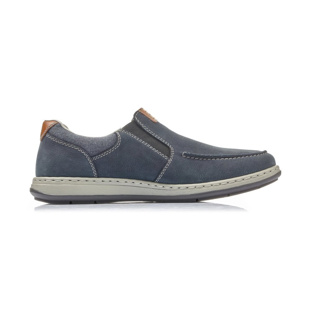 Slip On Rieker 17360-15 Bleu Homme | UIY-4709857