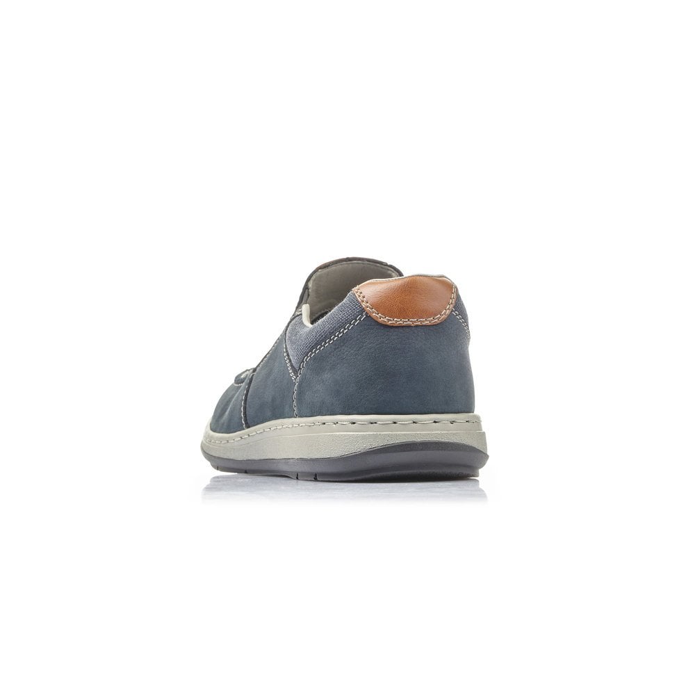 Slip On Rieker 17360-15 Bleu Homme | UIY-4709857