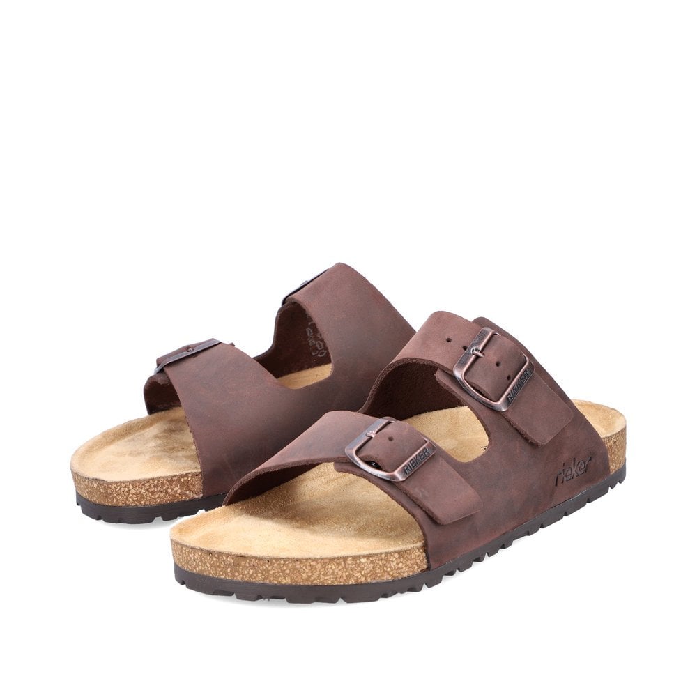 Pantoufles Rieker 22190-25 Marron Homme | VQK-3184126